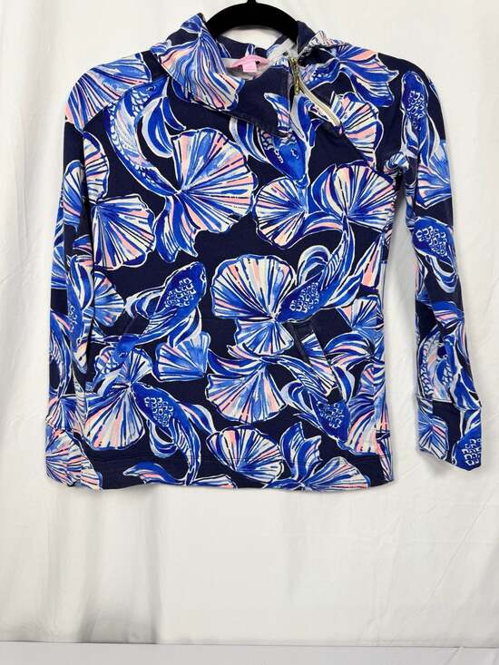 Lilly Pulitzer Tops - Lilly Pulitzer Booker Popover in Bright Navy In Reel Life Print